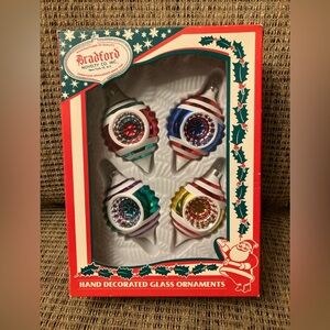 Bradford hand decorated glass ornaments
